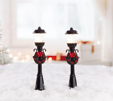 2 Piece Mini Light Up Street Lamps