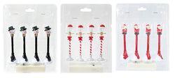 4 Pack Mini Light Up Character Lamppost