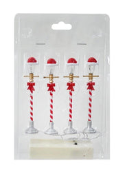 4 Pack Mini Light Up Character Lamppost