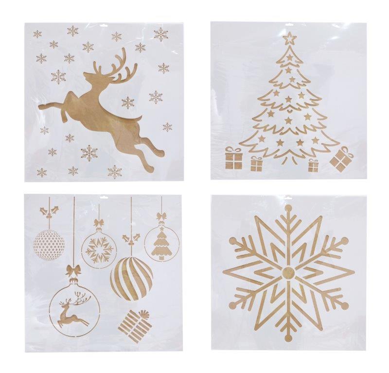 Christmas Snow Spray Stencil