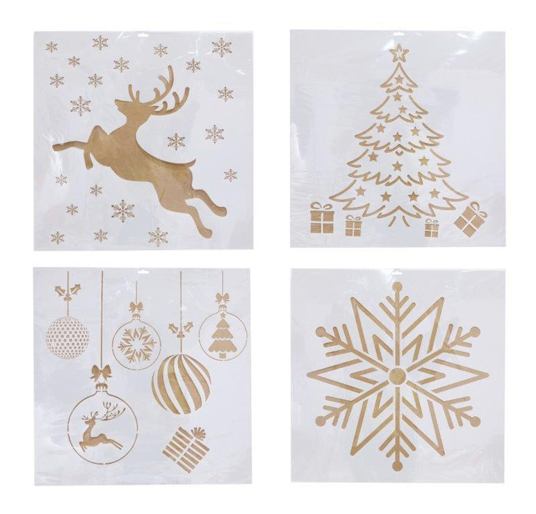 Christmas Snow Spray Stencil