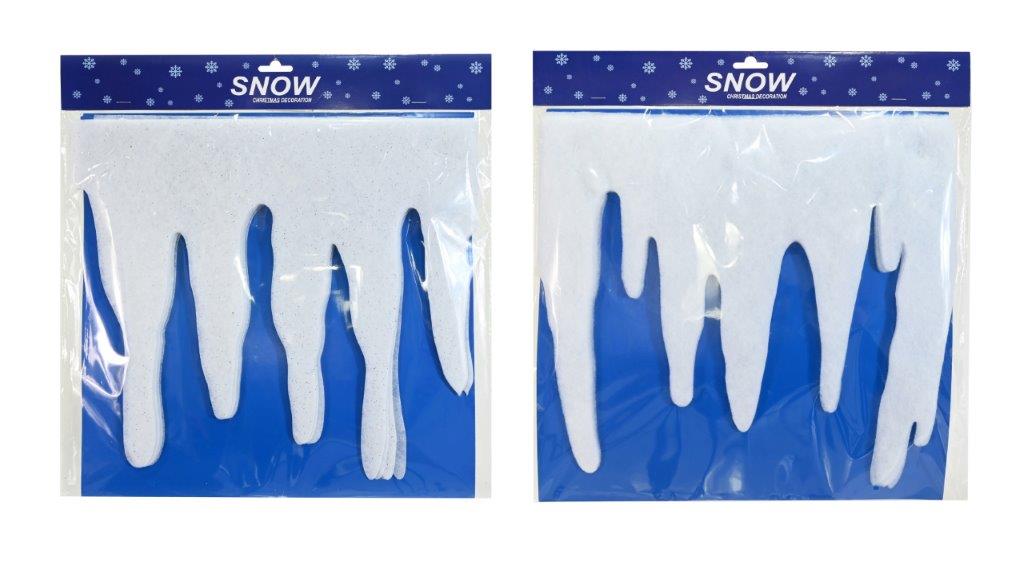 Artificial Snow Fringe White 2m