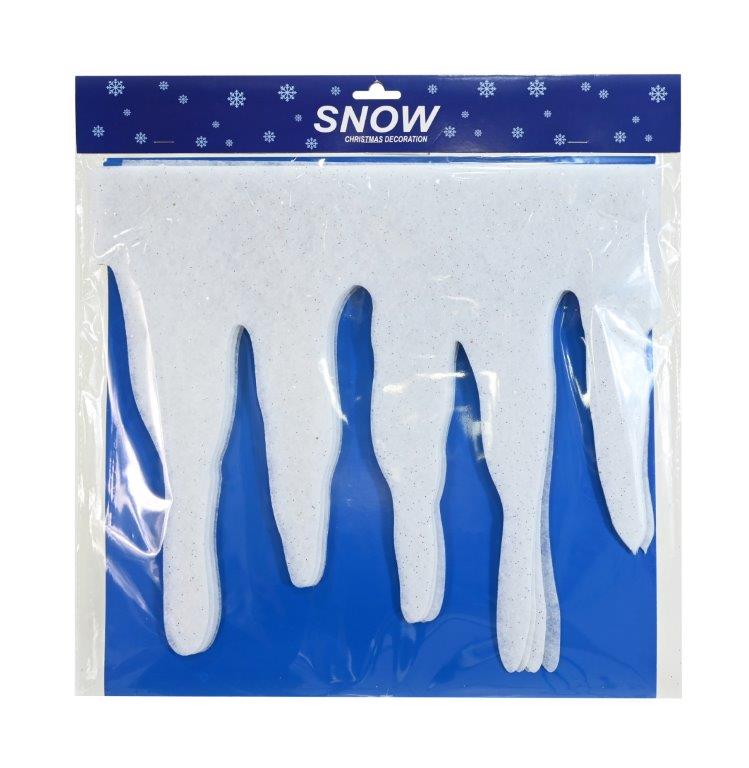 Artificial Snow Fringe White 2m