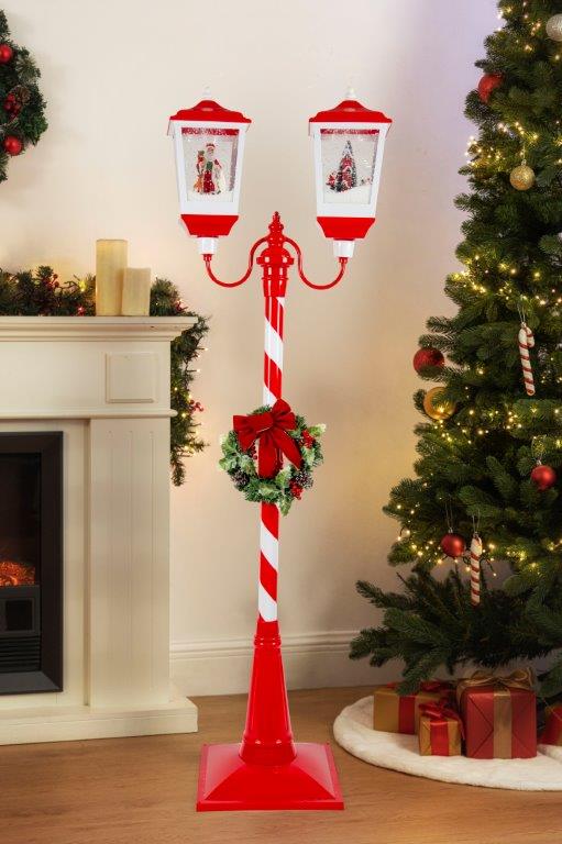 LED Double Lantern Musical Lamp post