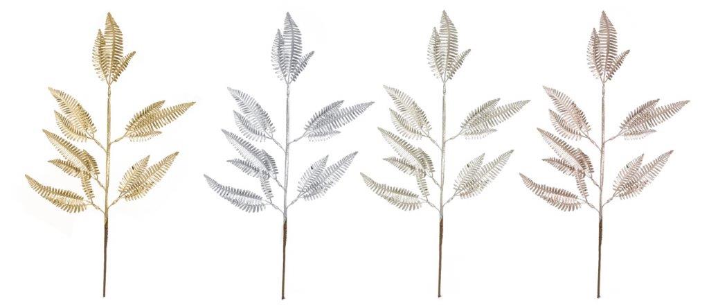 Matte Metallic Fern Leaf 70cm