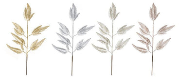 Matte Metallic Fern Leaf 70cm