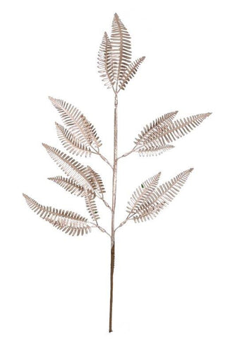 Matte Metallic Fern Leaf 70cm