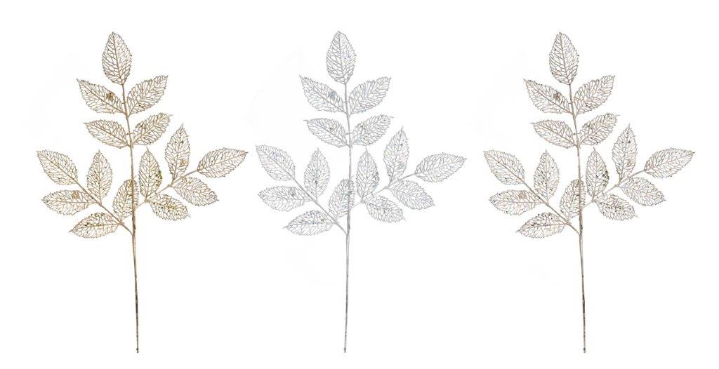 Metallic Leaf Spray 80cm