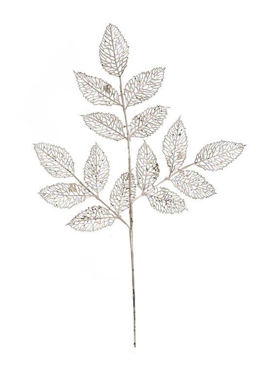 Metallic Leaf Spray 80cm