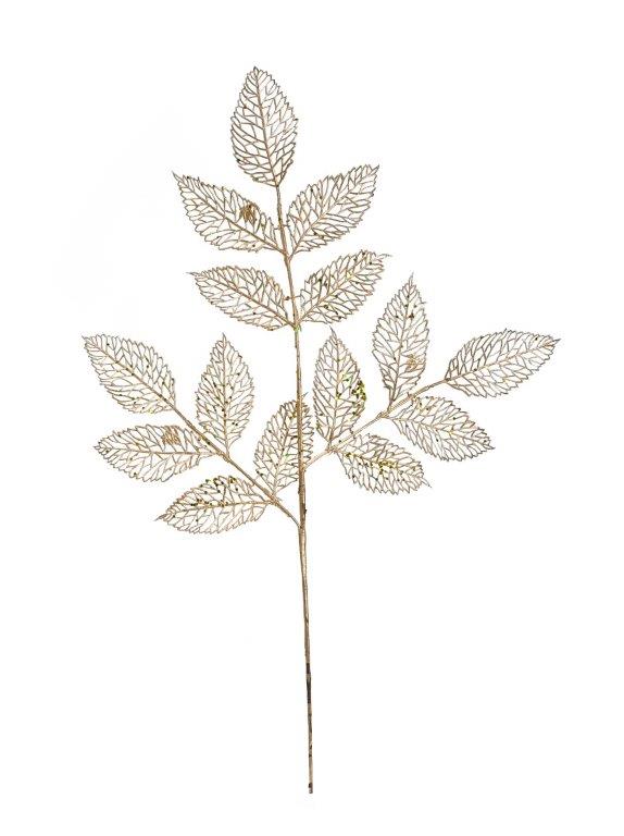 Metallic Leaf Spray 80cm