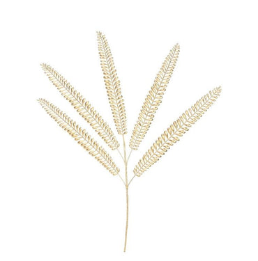Matte Metallic Fern Frond