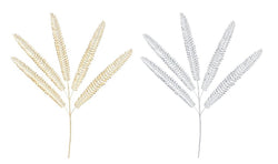 Matte Metallic Fern Frond