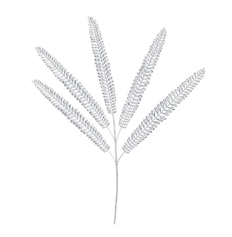 Matte Metallic Fern Frond