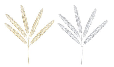 Matte Metallic Fern Frond