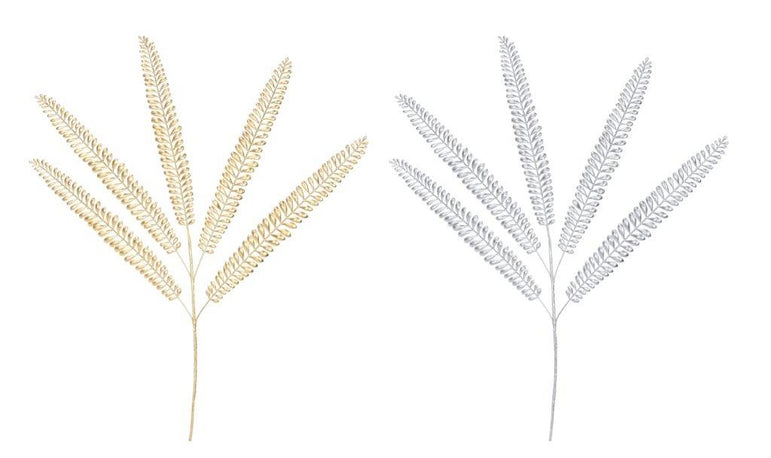 Matte Metallic Fern Frond