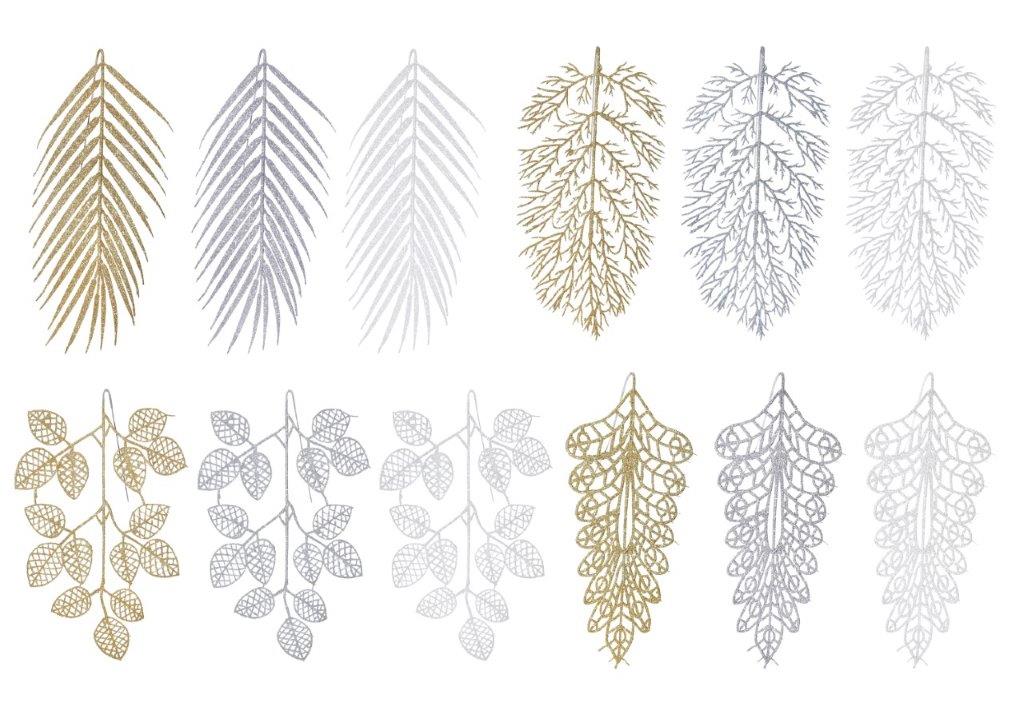 2 Pack Glitter Leaf Pick