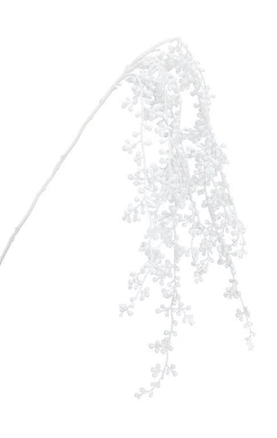 White Draping Mistletoe Spray