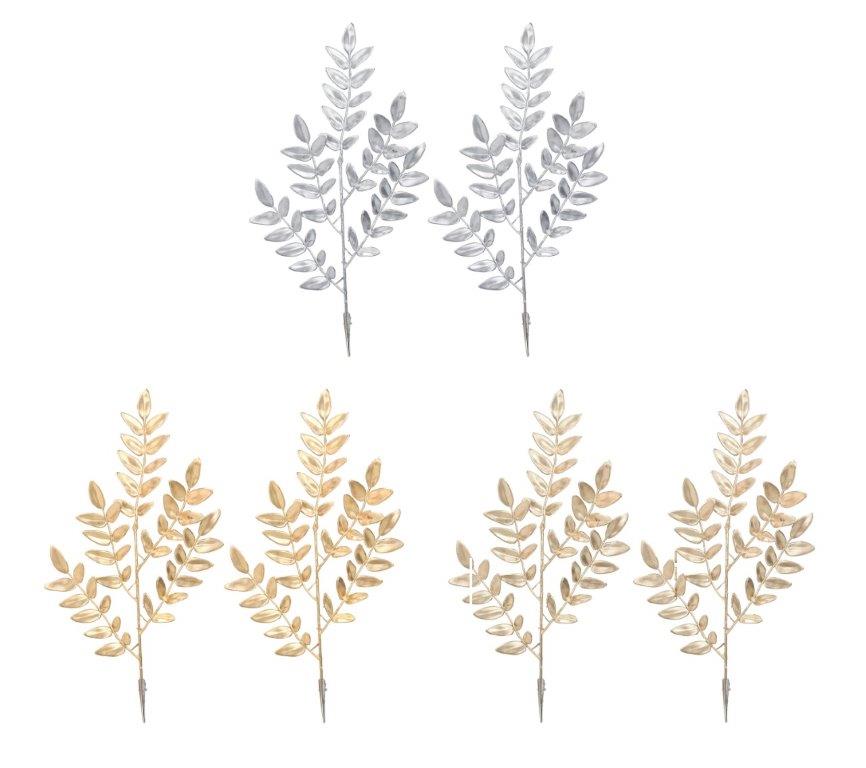 2 Pack Matte Metallic Leaf Clip