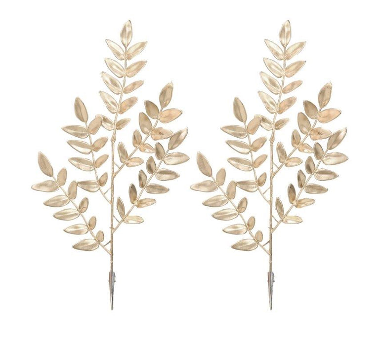 2 Pack Matte Metallic Leaf Clip