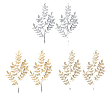 2 Pack Matte Metallic Leaf Clip