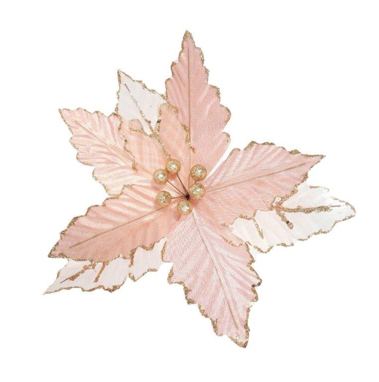 Poinsettia Clip