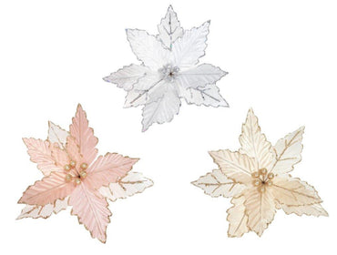 Poinsettia Clip