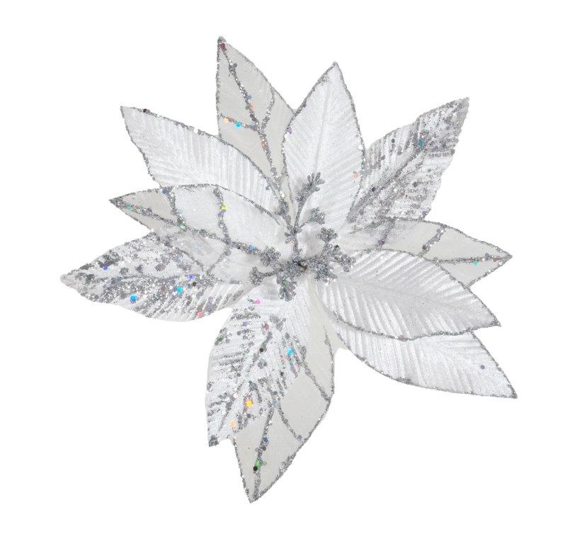 Luxe Organza Poinsettia Clip