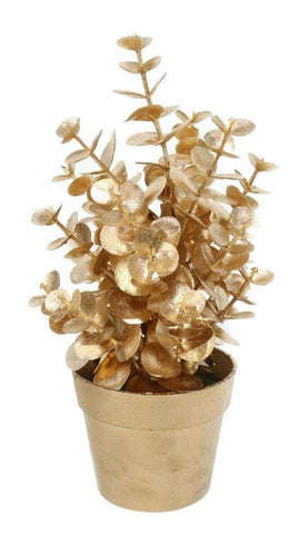Matte Metallic Potted Tree 20 cm