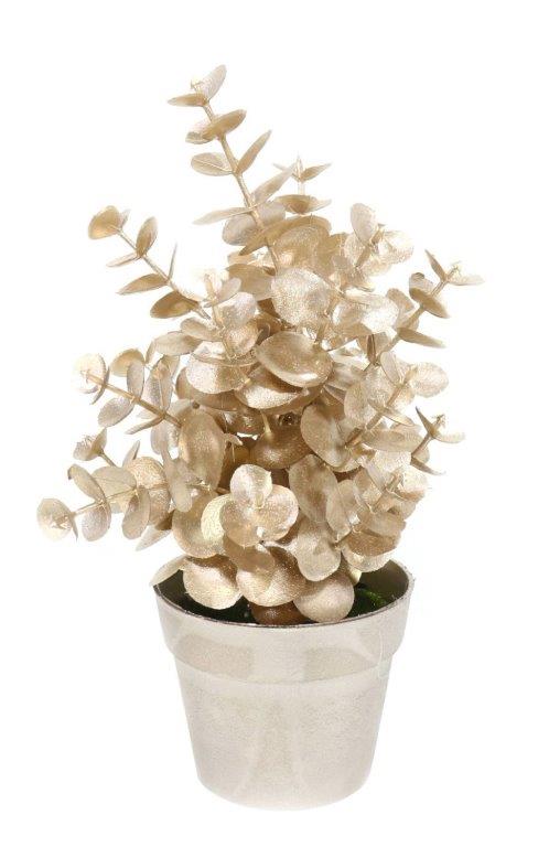 Matte Metallic Potted Tree 36cm