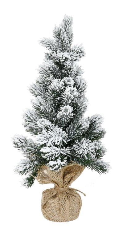 Heavy Snowy Potted Tree 45cm