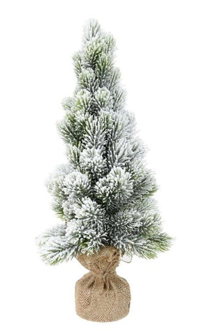 Heavy Snowy Potted Tree 45cm