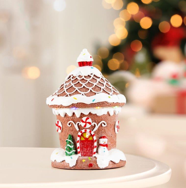 LED Gingerbread House