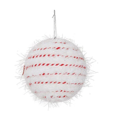 White Candy Cane Rope Bauble
