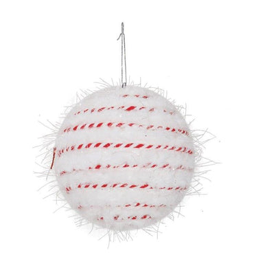 White Candy Cane Rope Bauble