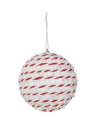 White Candy Cane Rope Bauble