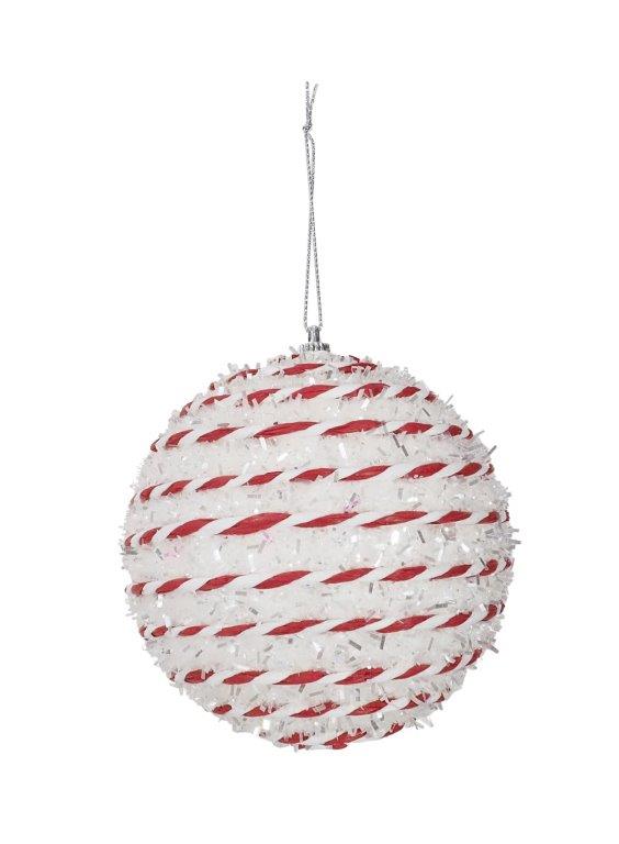 White Candy Cane Rope Bauble