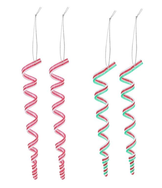 Candy Cane Spiral Decoration