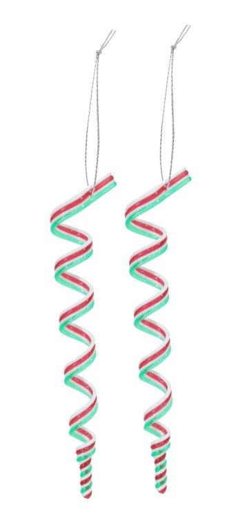 Candy Cane Spiral Decoration