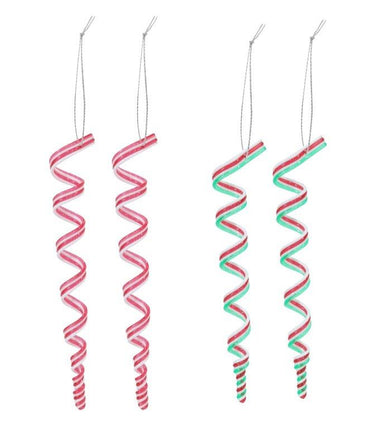 Candy Cane Spiral Decoration