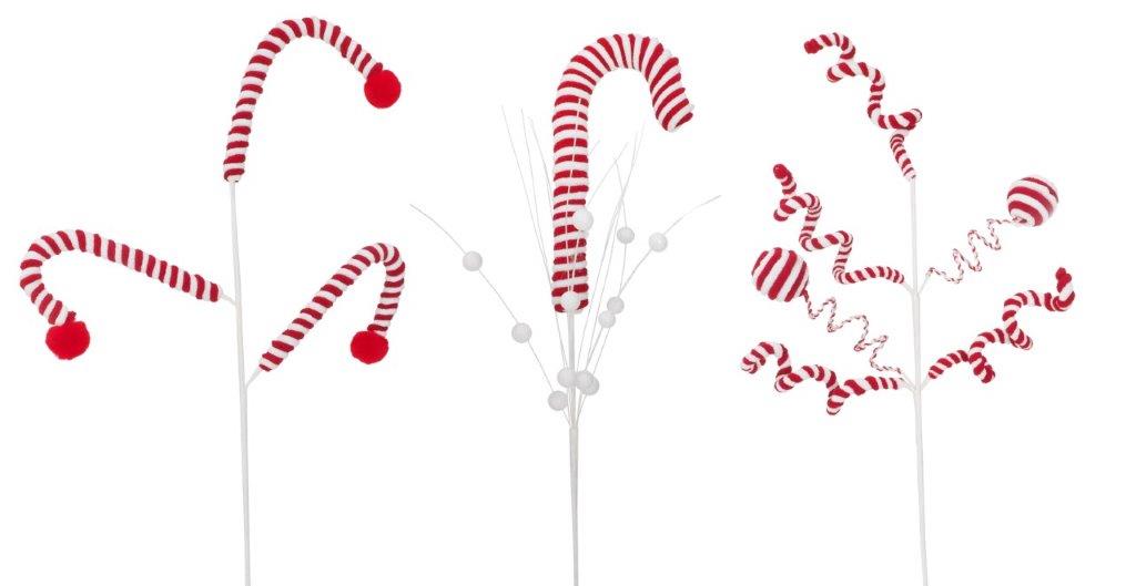 Plush Candy Cane Spray