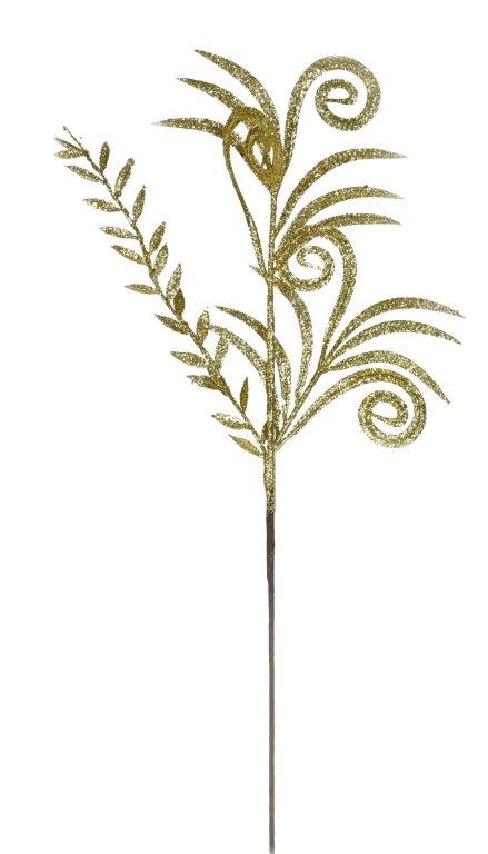 Curly Glitter Fern Spray