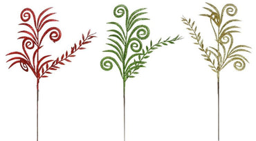 Curly Glitter Fern Spray