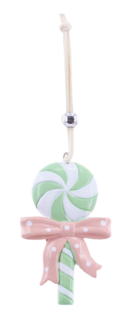 Assorted Lollipop with Contrast Bow Hanging Deco
