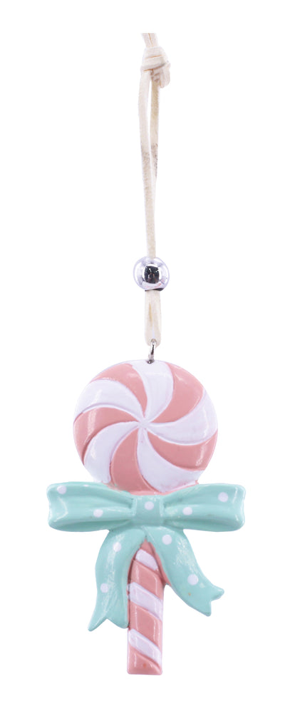 Assorted Lollipop with Contrast Bow Hanging Deco