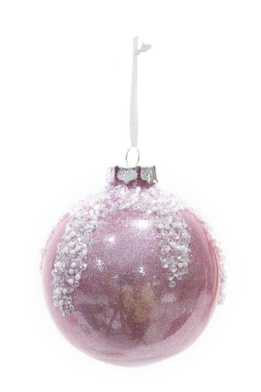 Snow-Capped Pearl Snow Bauble