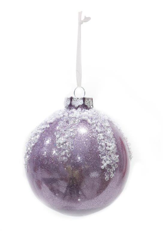Snow-Capped Pearl Snow Bauble