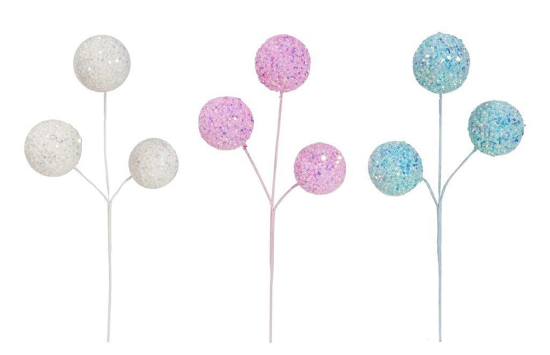 Icy Pastel Bauble Spray