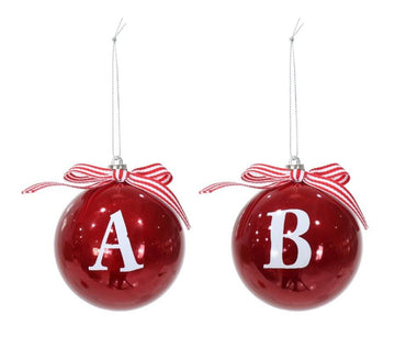 Glossy Alphabet Bauble