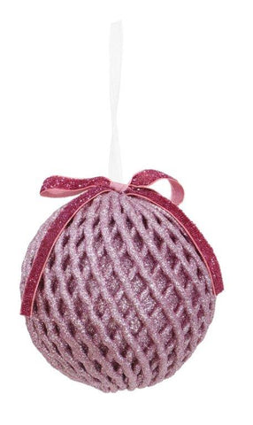 Glitter Honeycomb Bauble