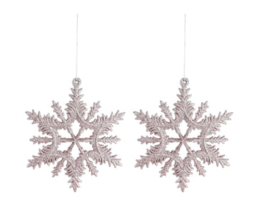 Hanging Glitter Deco 2pk Asst snowflakes / trees / stars /